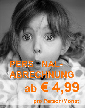 Personalabrechnung - ab € 4,99 pro Person/Monat